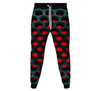 MaroYanYML Vertigine Geometria 3D Stampa Pantaloni della Tuta Joggers Donne/Uomini Trendy Cool Corsa Pantaloni Abbigliamento Sportivo Pantaloni con Tasca