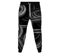 MaroYanYML Vertigine Geometria 3D Stampa Pantaloni della Tuta Joggers Donne/Uomini Trendy Cool Corsa Pantaloni Abbigliamento Sportivo Pantaloni con Tasca