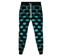 MaroYanYML Vertigine Geometria 3D Stampa Pantaloni della Tuta Joggers Donne/Uomini Trendy Cool Corsa Pantaloni Abbigliamento Sportivo Pantaloni con Tasca