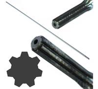 Marpol Asta di Trasmissione Interna 7 Righe Denti Ø8 mm 153 cm per decespugliatore Tosaerba Ricambio