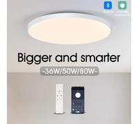 MARPOU 36W 50W LED Plafoniera impermeabile APP di controllo remoto Controllo intelligente WIFI Bluetooth Decorazione della stanza Camera da letto Bagno