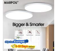 MARPOU Plafoniera moderna a LED intelligente con telecomando APP Lampada da soffitto rotonda dimmerabile Illuminazione domestica per interni Bagno Camera da letto