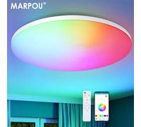 MARPOU RGB Lampada da soffitto Smart Remote Control APP Dimmerabile LED Plafoniere colorate 36W 54W 220V Decorazioni per la casa per soggiorno