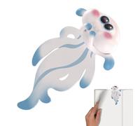 Marque-Pages 3D - Glissez-vous Dans La Lecture Avec Style | Pinces Originales Méduse Raie Manta | Accessoire Livre Pour Garçons Adultes Lecteurs, Bureau Maison École
