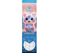 Marque-pages scintillants à colorier et strasser: Avec + de 250 strass