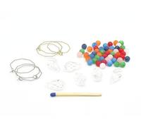 Marque-verres - Kit DIY pour pendentifs de verre à vin - Marqueurs de verres en différents styles - Pour 6 ou 12 verres - Hannas Laden - Coffret cadeau - DIY bricolage