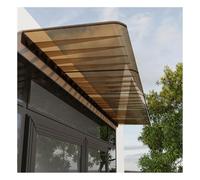 Marquesinas Exterior para Puertas y Ventanas,3,5 mm Marrón,Techado de Entrada,Marquesina en Arco de Escritorio y Lluvia,Casas, Patios Y Terrazas(W55*L140cm/W 21.6*LW55.1in)