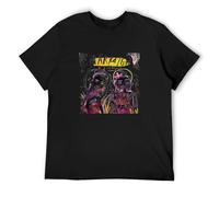 Marracash GUE Pequeno Santeria Hip Hop Nulla Accade Insta Lova Men's T-Shirt Black Graphic Unisex Tee Shirt L