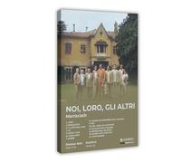 Marracash - Poster su tela, motivo: album musicale hip hop, motivo: NOI LORO GLI ALTRI, con lista delle tracce di copertine, cantante rapper, fan del rapper, decorazione per camera da letto