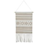 Marrakech - Arazzo boho Calegora, 45 x 85 cm, decorazione da parete in macramè beige, decorazione da parete per soggiorno, camera da letto, corridoio, ufficio, arte moderna in stile Skandi