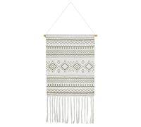 Marrakech - Arazzo boho Calegora, 45 x 85 cm, decorazione da parete in macramè, grigio, decorazione da parete per soggiorno, camera da letto, corridoio, ufficio, arte moderna in stile Skandi