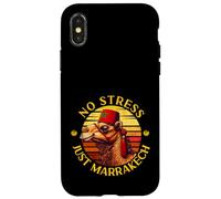 Marrakech Camel Sunset Morocco Flag Marrakesh Lovers Custodia per iPhone X/XS