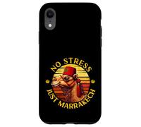 Marrakech Camel Sunset Morocco Flag Marrakesh Lovers Custodia per iPhone XR