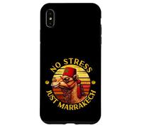 Marrakech Camel Sunset Morocco Flag Marrakesh Lovers Custodia per iPhone XS Max