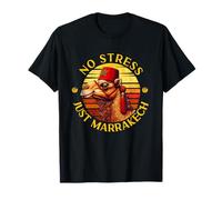 Marrakech Camel Sunset Morocco Flag Marrakesh Lovers Maglietta