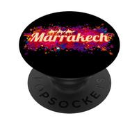 Marrakech Marocco Retro Africa Souvenir vacanza vintage PopSockets PopGrip Adesivo