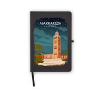 Marrakech Marocco Travel Destination Notebook, pagine bianche, copertina in similpelle, agenda, diario, quaderno di lavoro