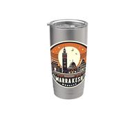 Marrakech Marrasesh Marocco Souvenir Memorabilia Monumenti Bicchiere termico in acciaio inox doppia parete