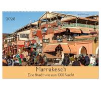 Marrakesch - Eine Stadt wie aus 1001 Nacht (Wandkalender 2026 DIN A2 quer), CALVENDO Monatskalender: Lassen Sie sich mitnehmen in die Welt von 1001 Nacht.