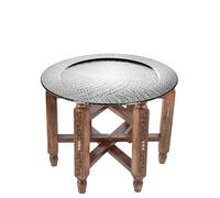 Marrakesch Orient & Mediterran Interior Tavolino Da Salotto 60c Argento