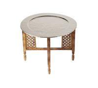 Marrakesch Orient & Mediterran Interior Tavolino Da Salotto 60c Argento