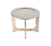 Marrakesch Orient & Mediterran Interior Tavolino Salotto Pieghevole, Argento