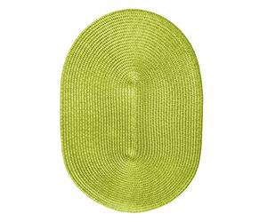 Marrakesh - Set di 4 tovagliette ovali, 29 x 44 cm, colore: Verde kiwi