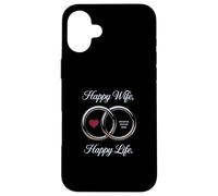 Marriage Humor Wife Wins Ring Heart Sarcastic Fun Custodia per iPhone 16 Plus
