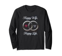 Marriage Humor Wife Wins Ring Heart Sarcastic Fun Maglia a Manica