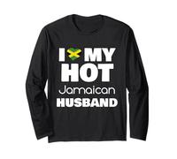 Married To Hot Jamaica Man I Love My Hot Jamaican Husband Maglia a Manica