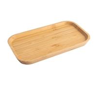 Marriya-EU 1 pcs Vassoio Bambù Rettangolare Ovale Legno Cucina Legno Vassoio Bambù Ornamentale 25 * 14 * 2cm per Tè Stoviglie Cosmetici