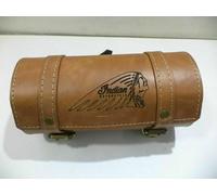 Marroncino Colore Puro Pelle Inciso Strumento Borsa Per Indiano Chief Scout 741