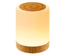 (Marrone (Aggiornamento)) Lampada da comodino con luce notturna Auxmir, dimmerabile al tocco, con 256 colori RGB e 4 modalitÃ , lampada da ta