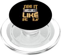 Marrone Apri gli occhi Grafica marrone PopSockets PopGrip per MagSafe