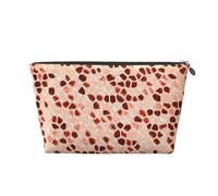 Marrone Beige Rosa Corallo Arancione, Borsa da toilette Borsa per trucco Borsa per cosmetici Borsa da toilette da viaggio portatile