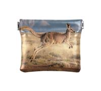 Marrone Canguro di Modo DELL'UNITÀ di elaborazione Della Borsa Del Cambiamento Del Cuoio Comodo Sacchetto di Trucco Della Borsa per Gli Uomini