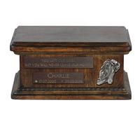 Marrone Cavallo Piccolo Urna Con Il Immagine Eines Cane Art-Dog