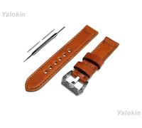 Marrone Chiaro Spazzolato Cinturino IN Pelle per Garmin Approach CT10 S12 & Venu