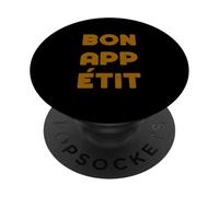 Marrone Colore Bon App Etit Marrone Grafica PopSockets PopGrip Adesivo