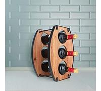 Marrone Creativo Decorazione Della Casa Metallo Decorativo Artigianato Staccabile Tre Fori Wine Rack Ferro Vino Rack 24 19.5 34.5 (CM) Delicato Bella Interessante Vita