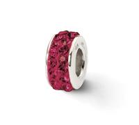 Marrone Cristalli Da Swarovski Perlina Doppia Fila Argento Sterling