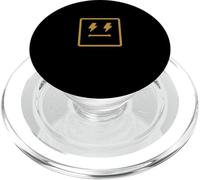 Marrone Doppio schiarimento Quadrato Faccia Marrone Grafica PopSockets PopGrip per MagSafe