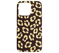 Marrone Giallo Leopardo Stampa Ghepardo Carino Estetica Girly Y2K Custodia per iPhone 15 Pro Max