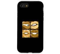 Marrone Leggi le mie labbra Marrone Grafica Custodia per iPhone SE (2020) / 7/8