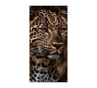 Marrone Leopard Immagine Copertura Della Porta Banner Party Decor Forniture Portico Appeso Banner Personalizzazione Festone Per Vacanze Compleanno Giardino Prato