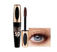 Marrone Mascara 5D Resistente all'Acqua - Volume Intenso & Effetto Riccio | 10ml Vegano e Durevole | Per Matrimoni, Feste e Trucco da Palco