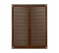 Marrone Metallo Aeratore Griglia / 200mm x 250mm / Fly Schermo Piatto Louvre