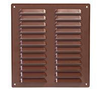 Marrone Metallo Aeratore Griglia 260mm x 280mm con Mosca Schermo Piatto Louvre