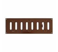 Marrone Metallo Aeratore Griglia 300mm x 100mm Con Interruttore/Piatto Louvre