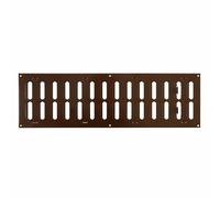 Marrone Metallo Aeratore Griglia 500mm x 150mm Con Interruttore/Piatto Louvre